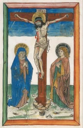Christ en croix entre la Vierge et Saint Jean (Crucifixion du chanoine)
